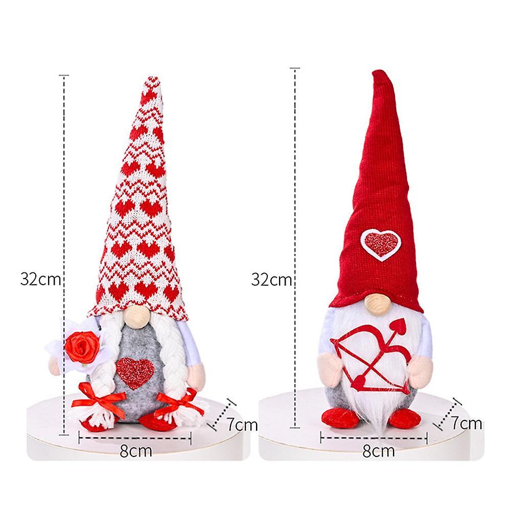 Valentines Day Decor - Home Table Elf Gnomes Decor Ornaments, A