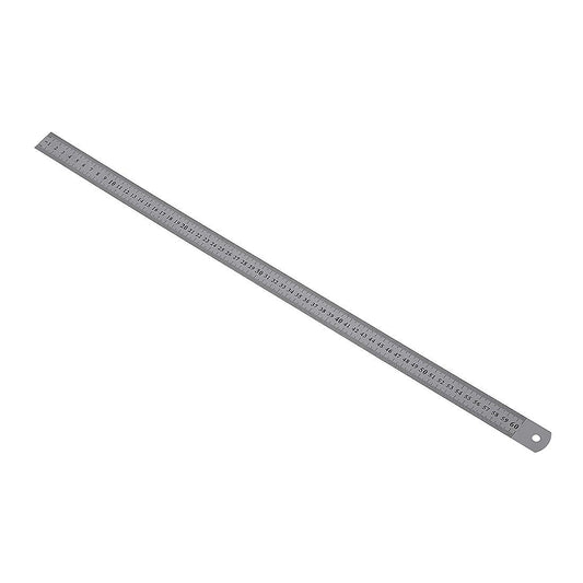 Stainless Steel 60cm 23.6 Inch Measuring Long Straight Ruler