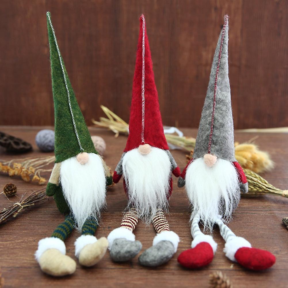 Christmas Long Legged Faceless Doll Elf Dwarf Perfect Holiday Gift B