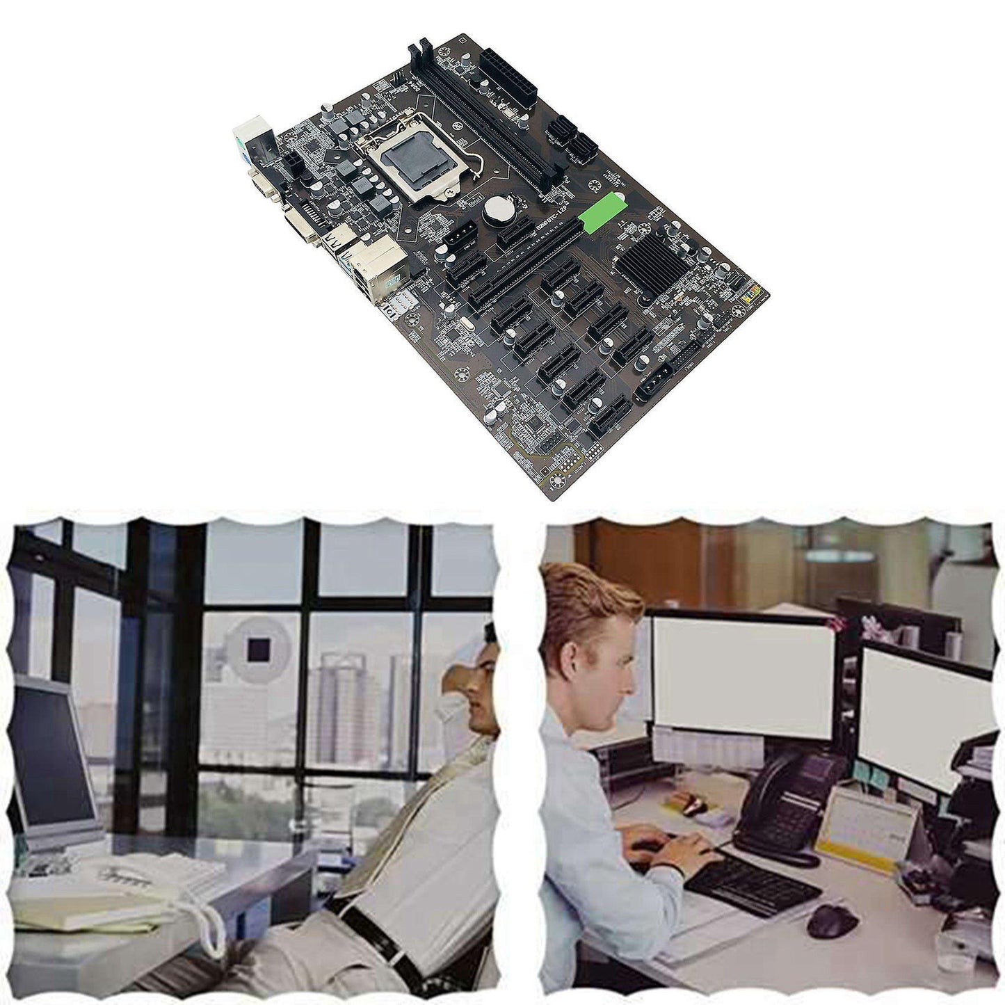 B250 Btc Mining Motherboard with Ddr4 8g 2133mhz Ram for Btc Miner