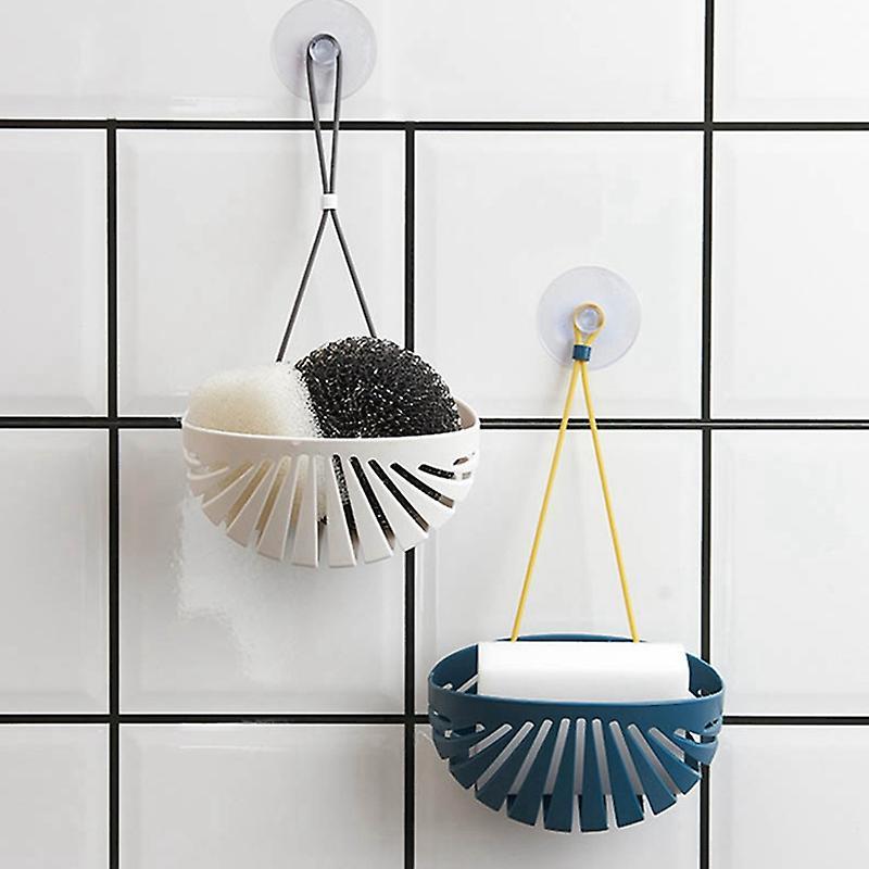 Kitchen Dish Cloth Sponge Storage Bag Sink Holder Bath Tool with Rope
