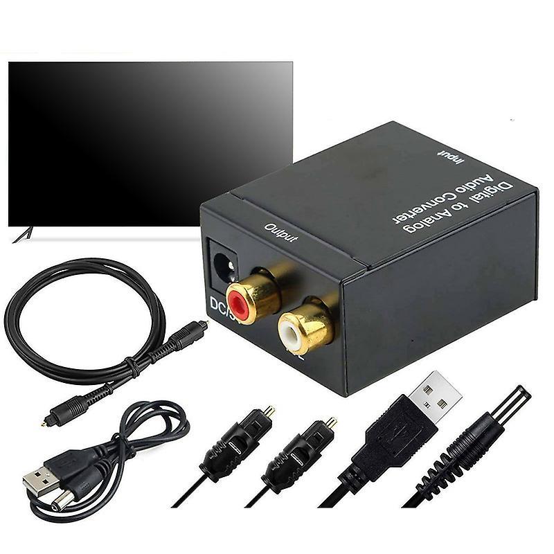 Digital to Analog Audio Converter Optical Fiber Audio Decoder