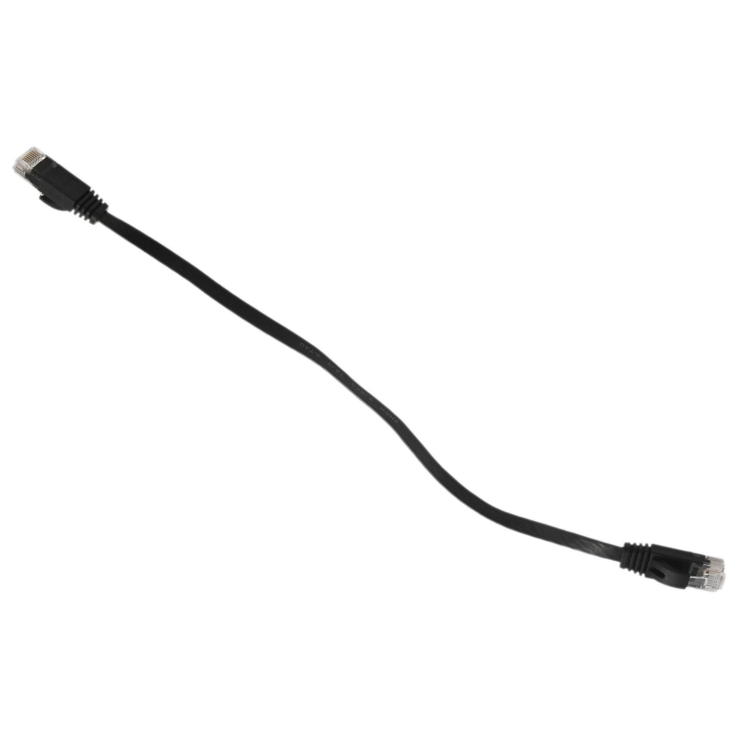 6 Pcs 1 Ft Flat Internet Network Cable with Snagless Rj45 Connectors