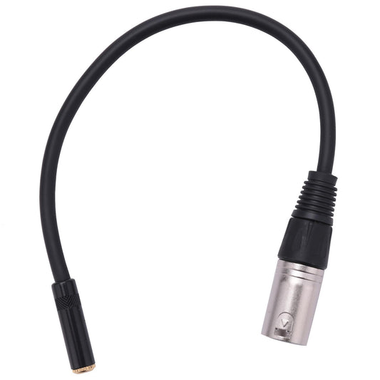 0.3m Wire 3 Pin Xlr Male to 3.5mm Female Connector Microphone Adapter