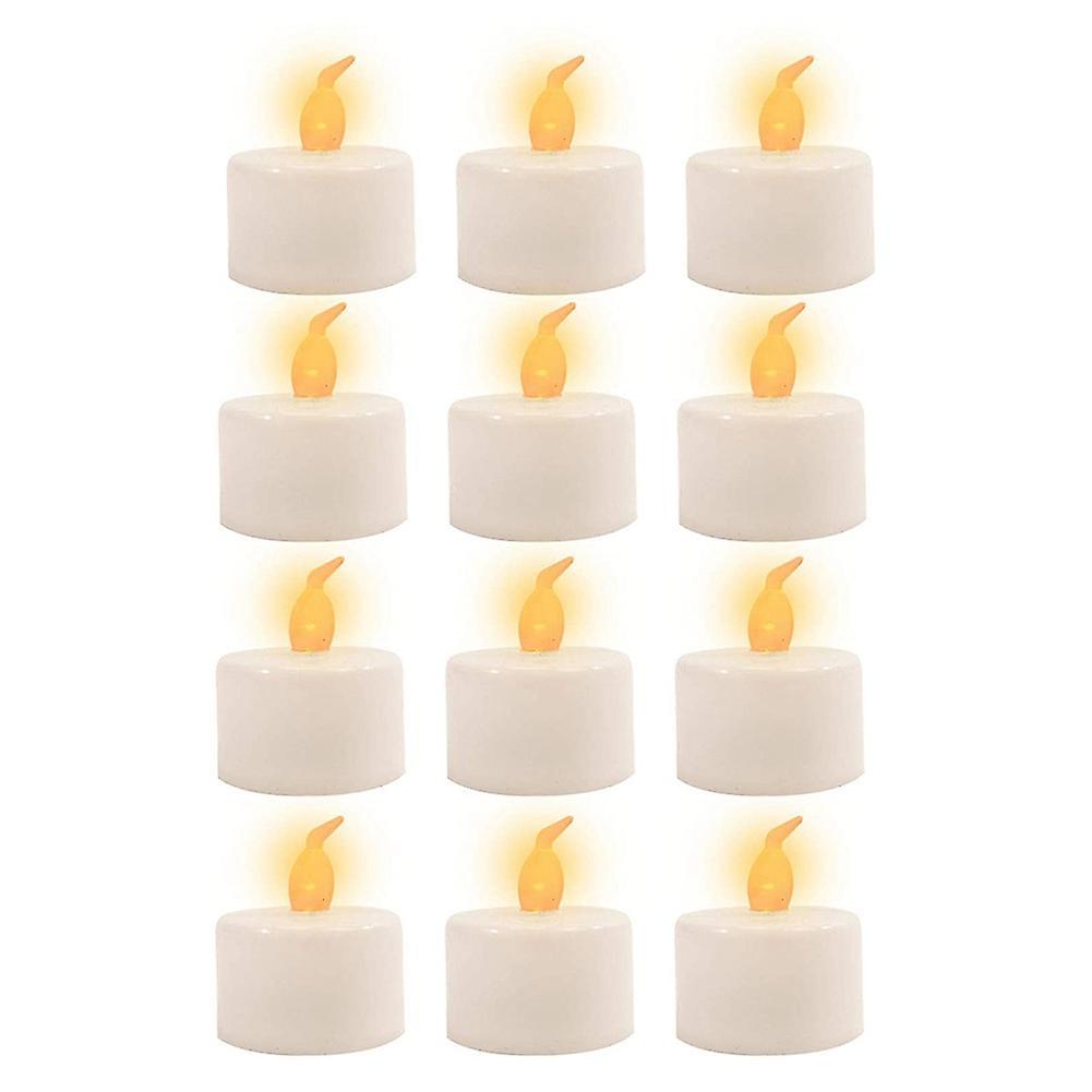 12pcs Led Tea Lamp Flashing Battery Candle Decoration Accessories