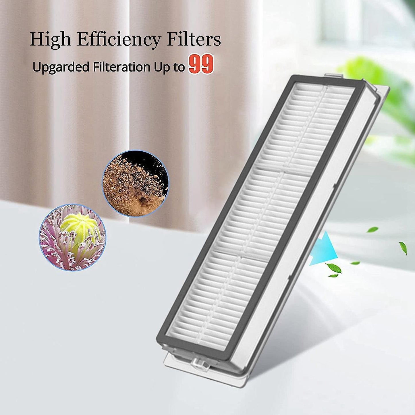 2pcs Parts for Xiaomi Dreame W10 Robotic Vacuum Cleaner Hepa Filter