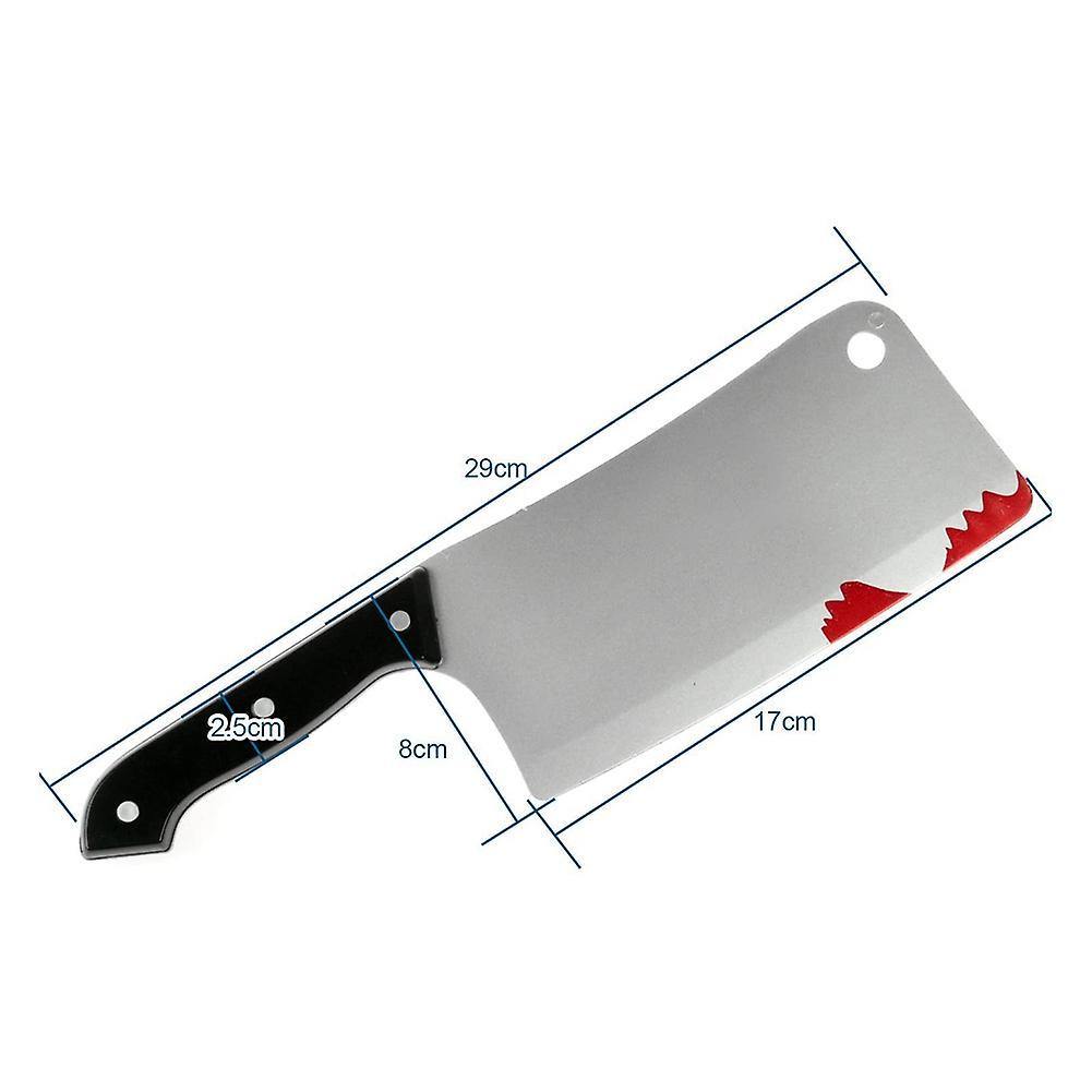 Bloody Cleaver, Fake Knifes Realistic Kitchen Cleaver Prop