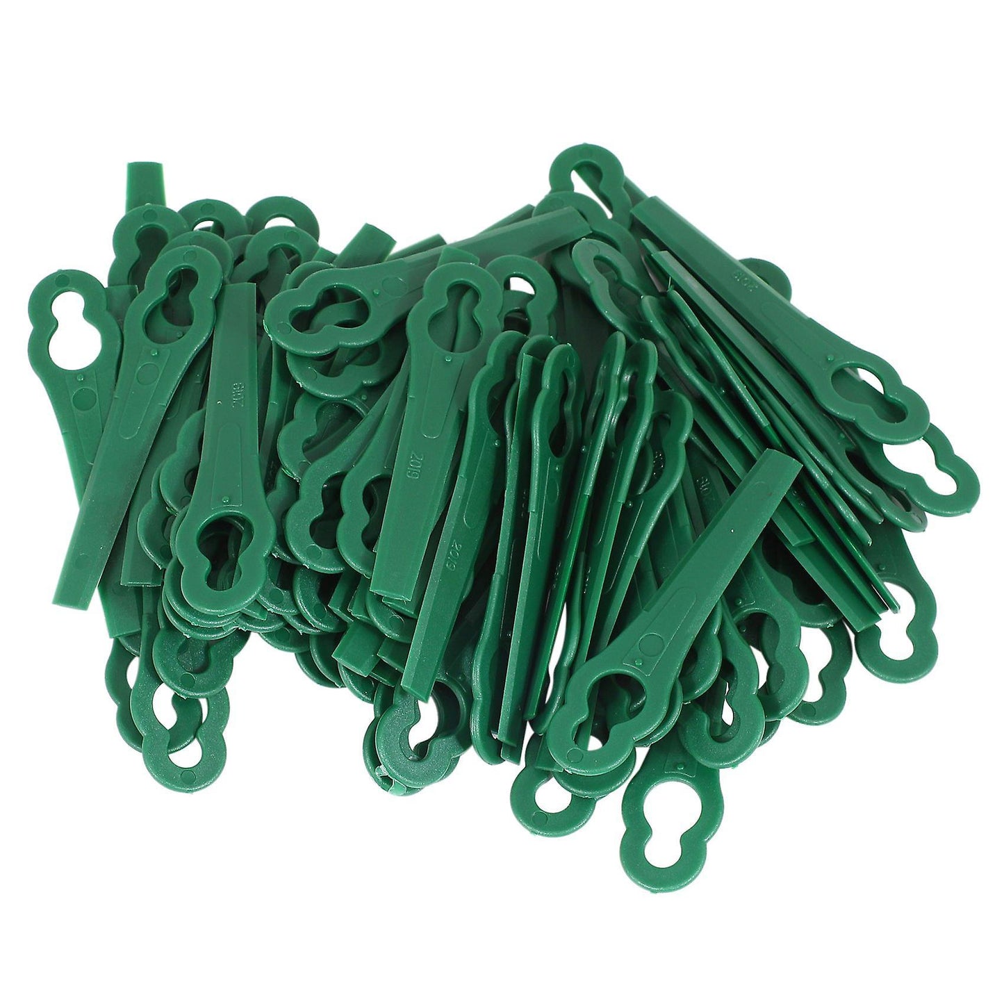 100 Plastic Lawnmower Trimmer Blade Green for Bosch Art23 Accutrim