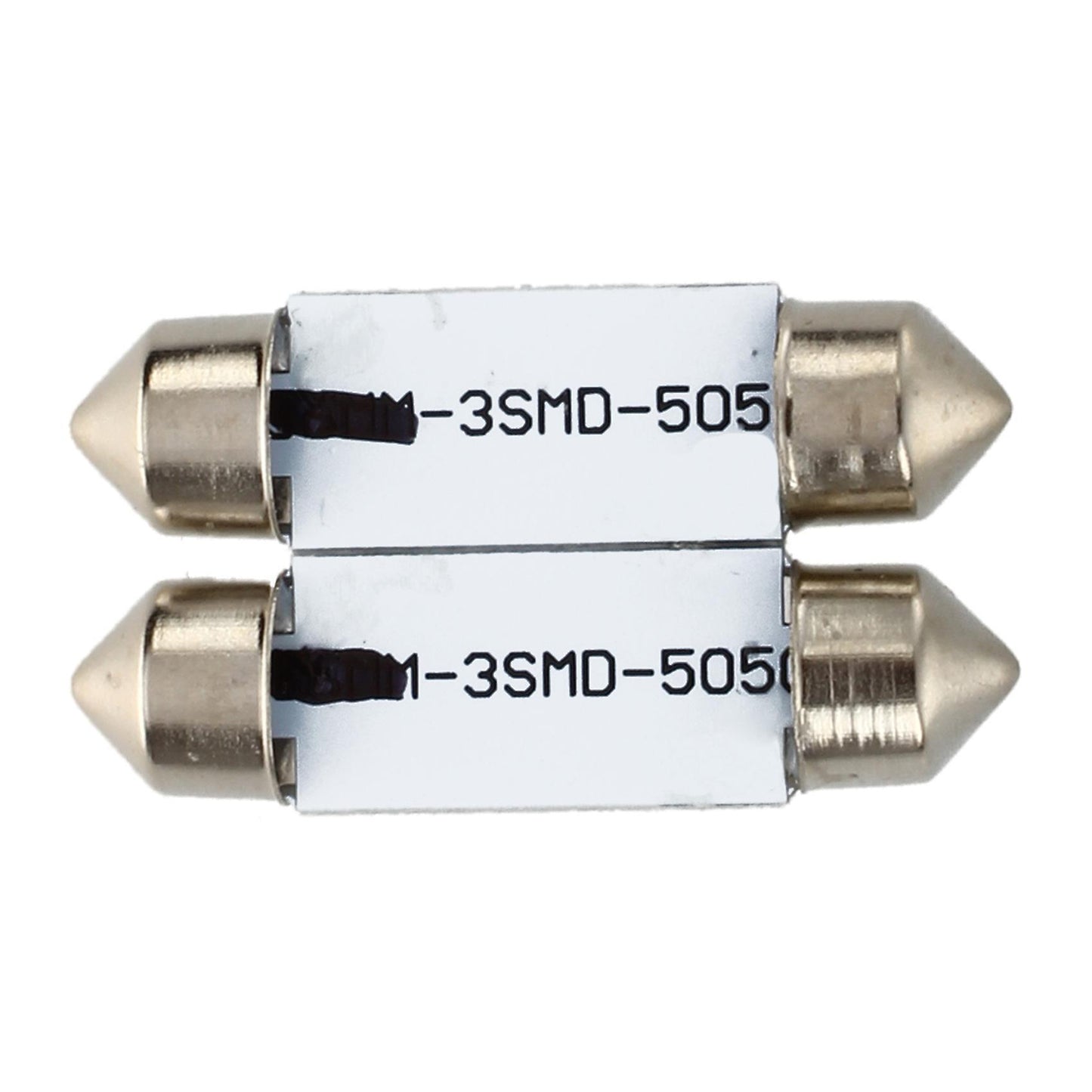 2x C5w 3 Led Smd 5050 36mm Plaque Xenon Blanc Ampoule Voiture Lumiere