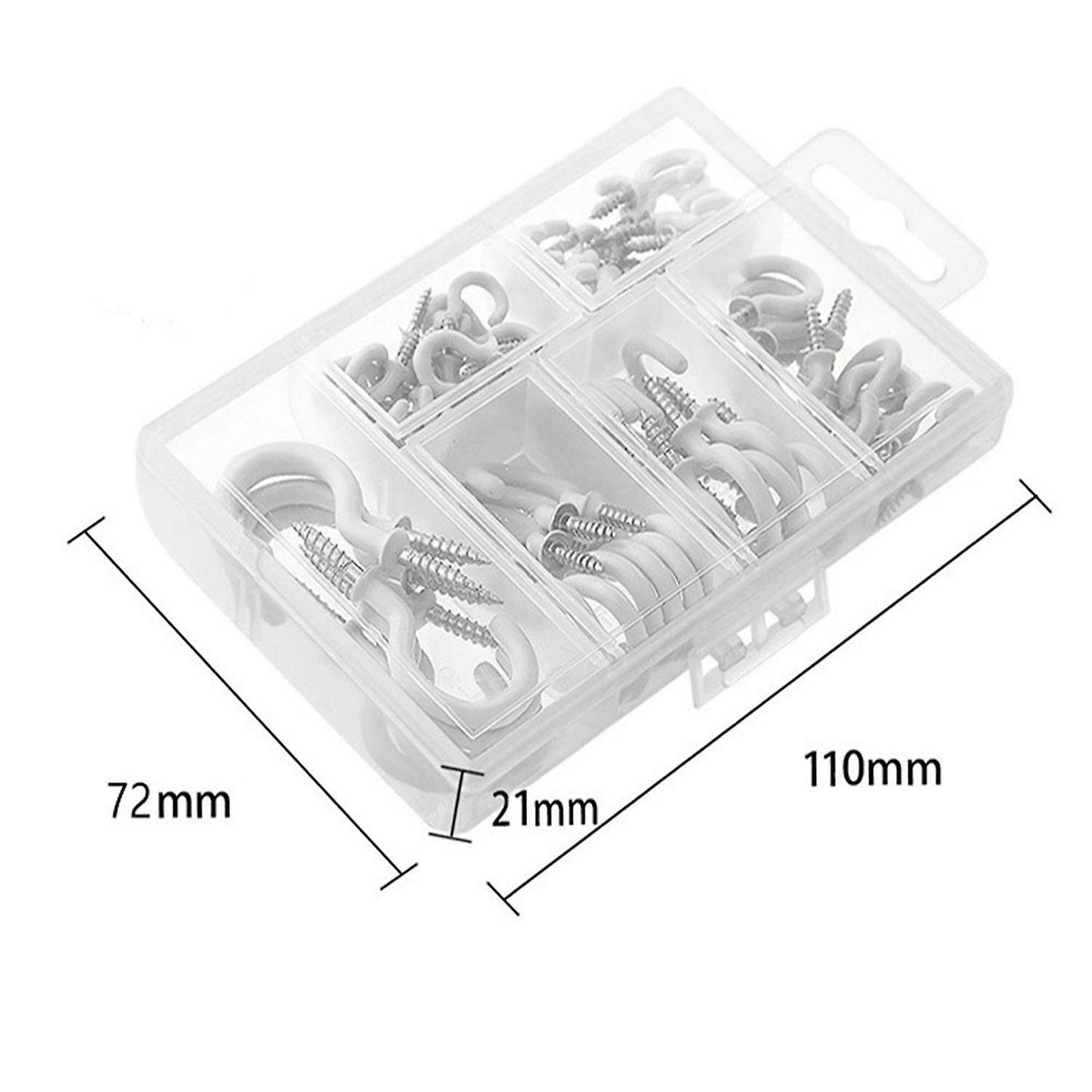 70pcs Heavy Duty Hook for Bathroom Various Size Combination Package