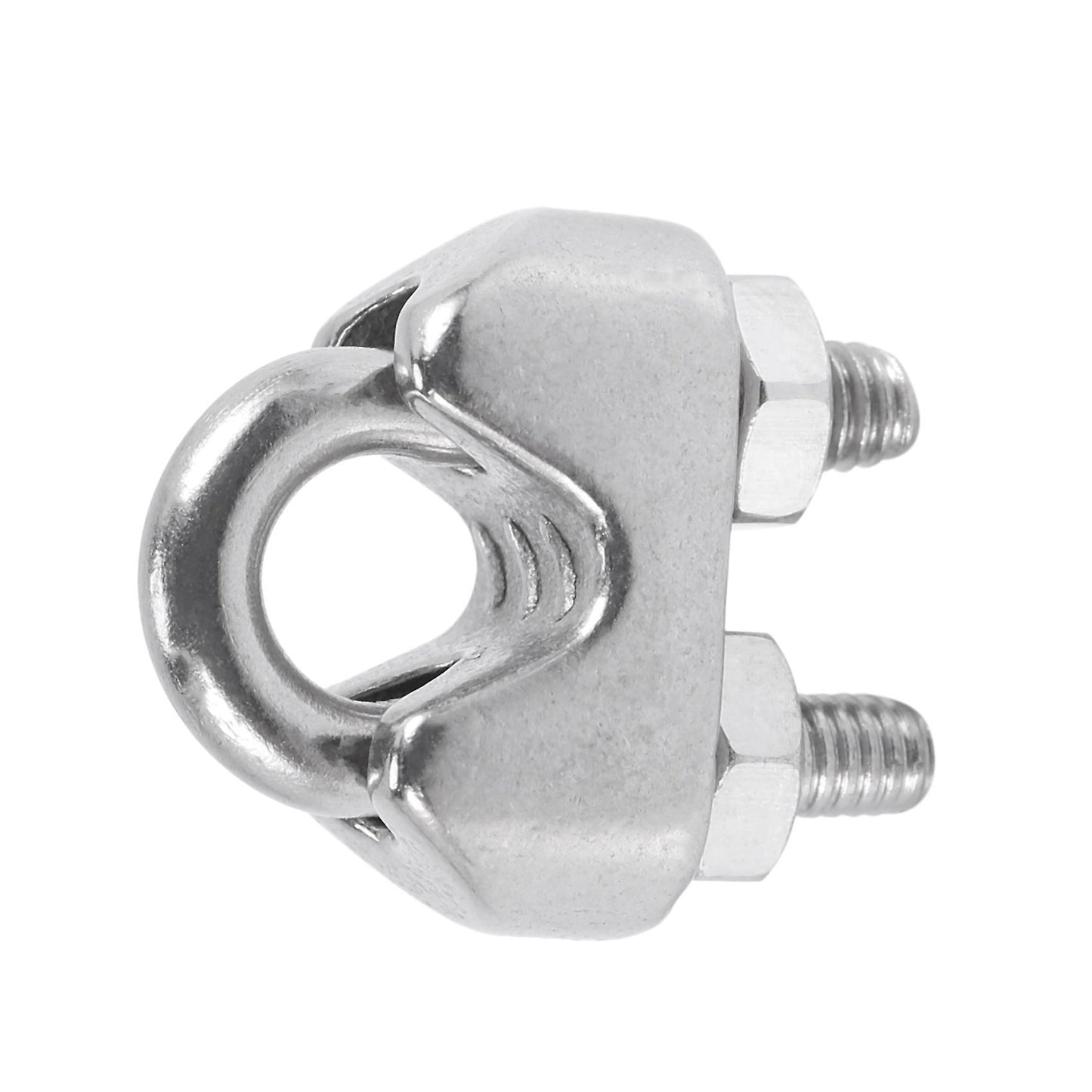 M4 304 Stainless Steel U-shape Bolt Saddle Clamps Cable 10pcs