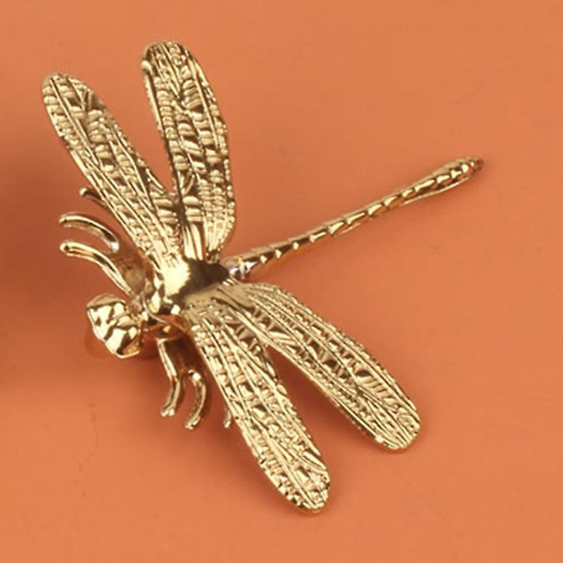 Dragonfly Brass Handles Door Knobs for Kitchen Cupboard Drawer 1pcs