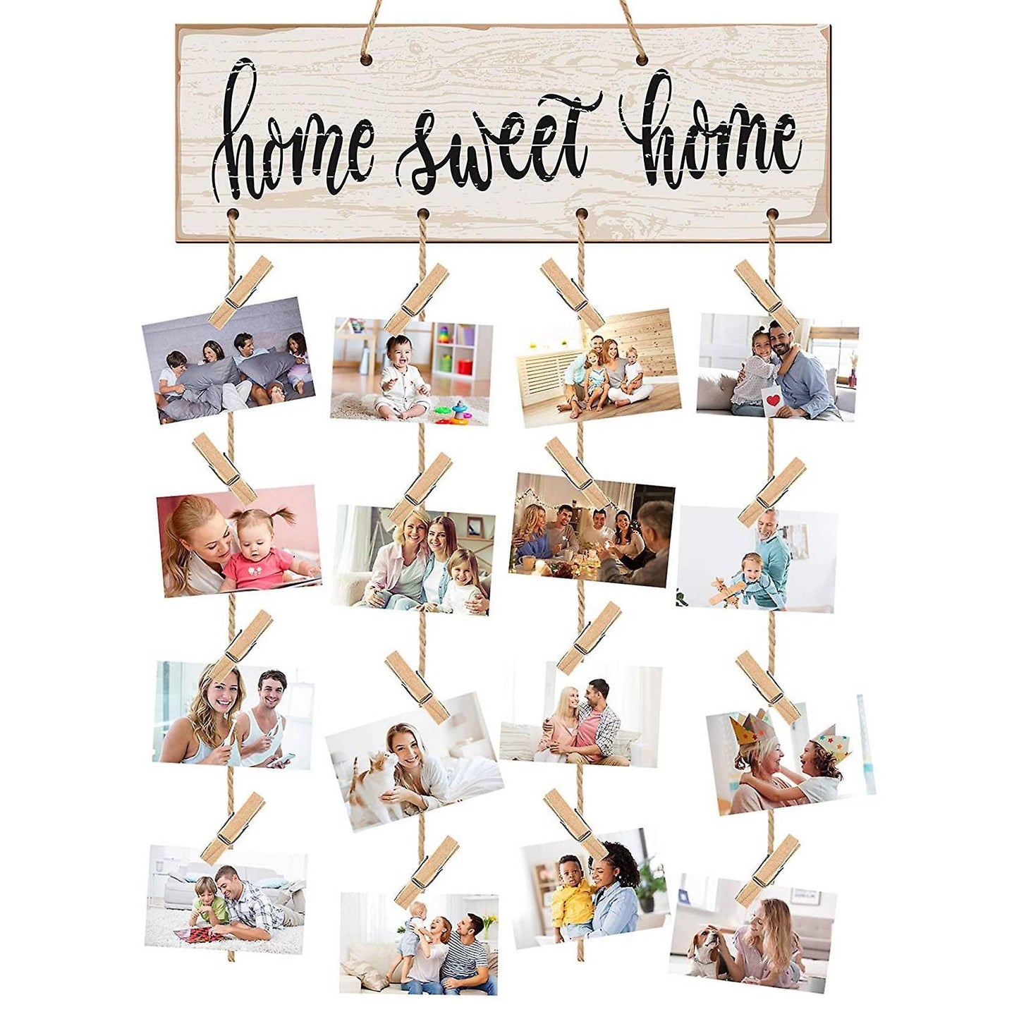 100 Collage Frames Hanging Photos to Show Rustic Wooden Photo Frames