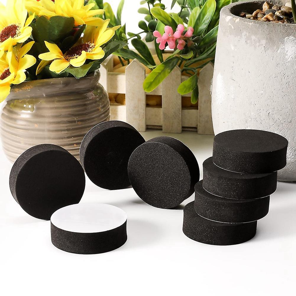 48pcs Plant Pot Feet Risers Natural Rubber Flower Pot Mat Invisible