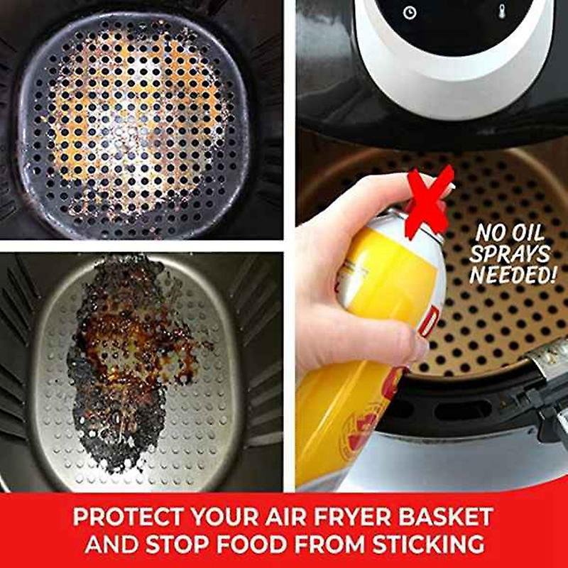 Reusable Air Fryer Liners,non Stick Surface,set Of 3 8inch Red