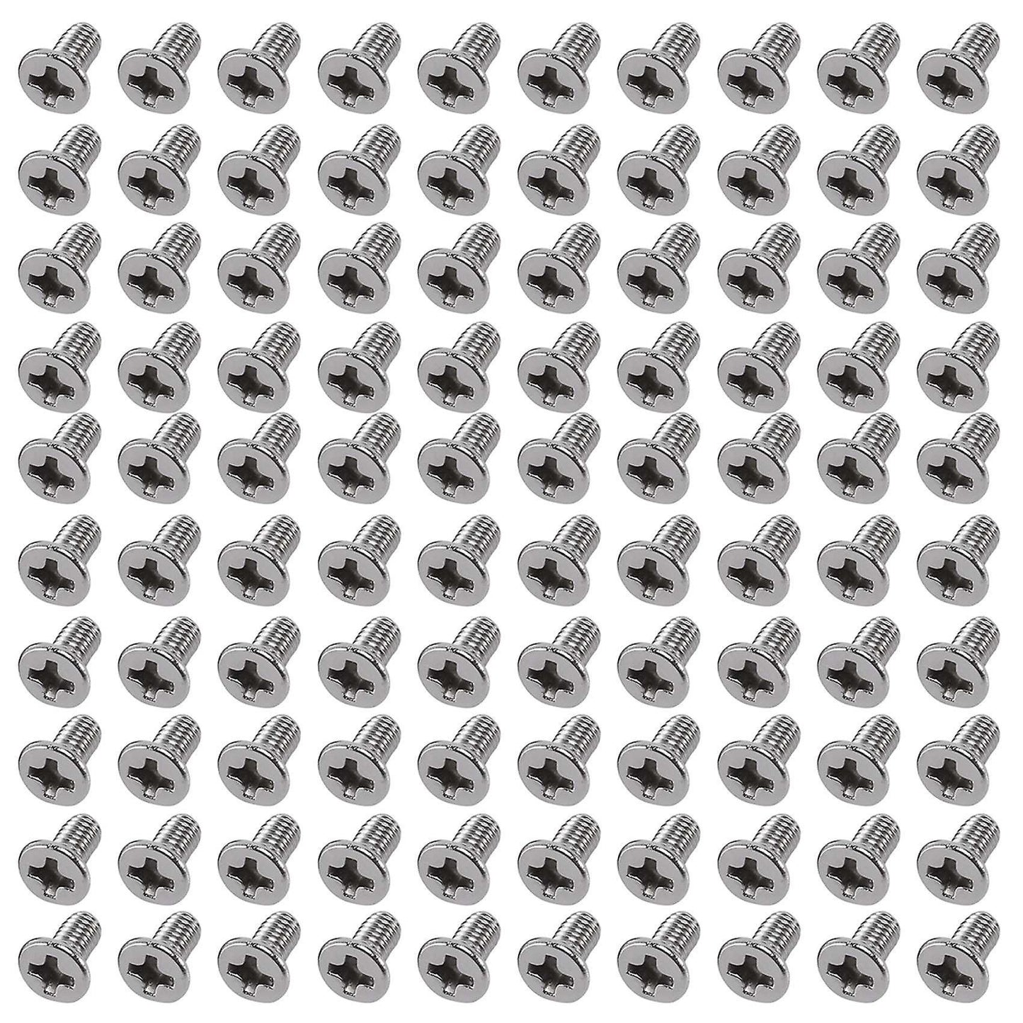M3 X 6mm Phillips Flat Head Countersunk Bolts Machine Screws 100pcs