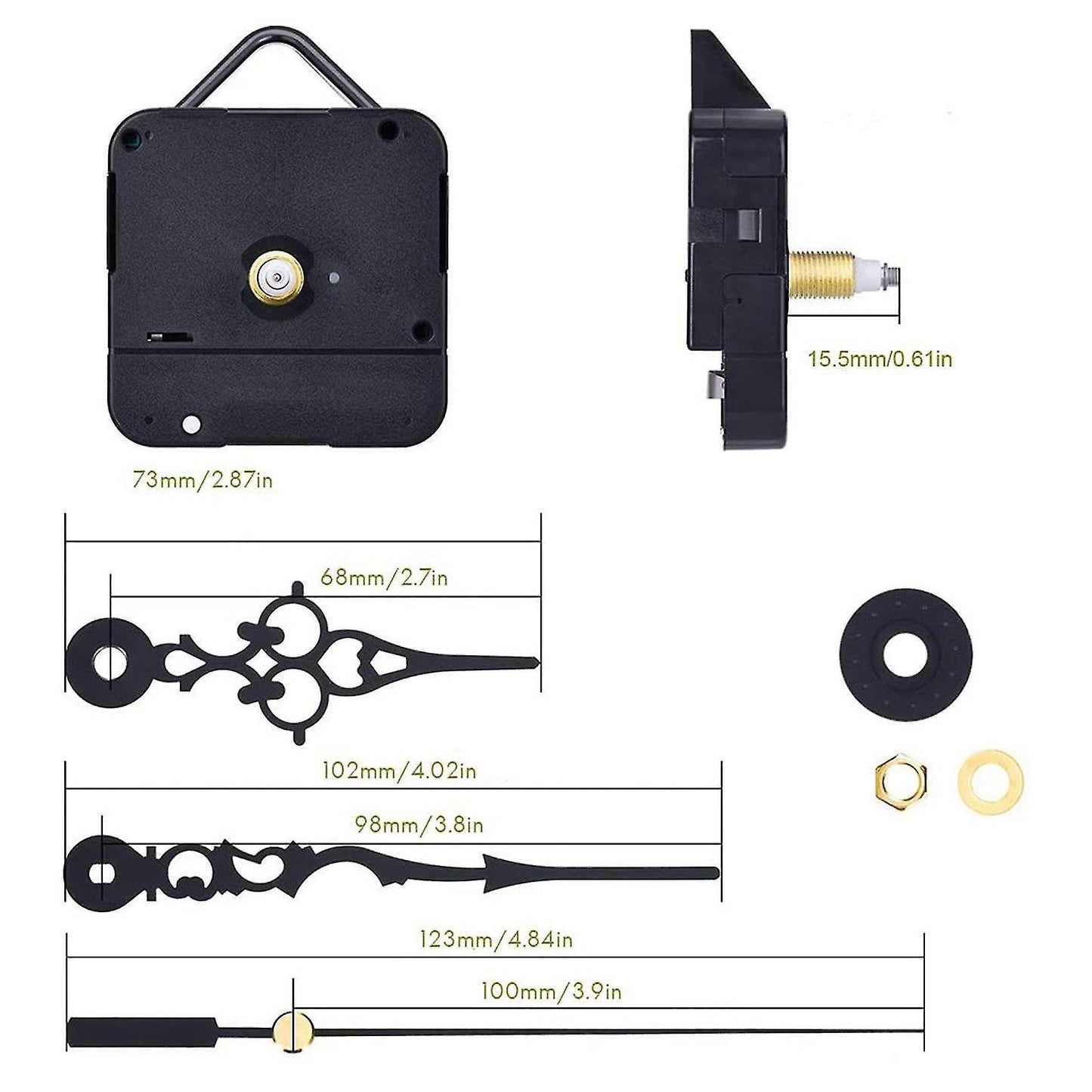 Quartz Clock Movement Mechanisms, Diy Clock Kits for Clock Repair