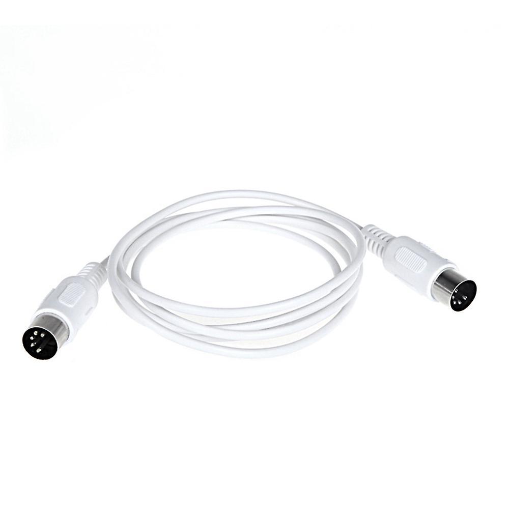 2pcs Midi Extension Cable 5 Pin Male to 5 Pin Male Electric , 1.5m