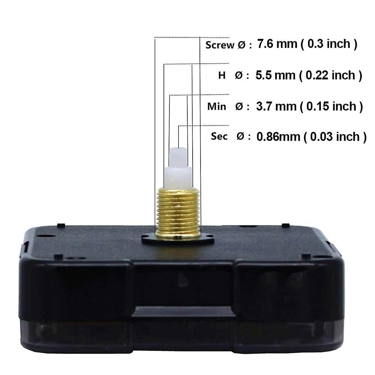 2pcs Silent Diy Quartz Wall Clock for Repair Parts Home Decor 18mm