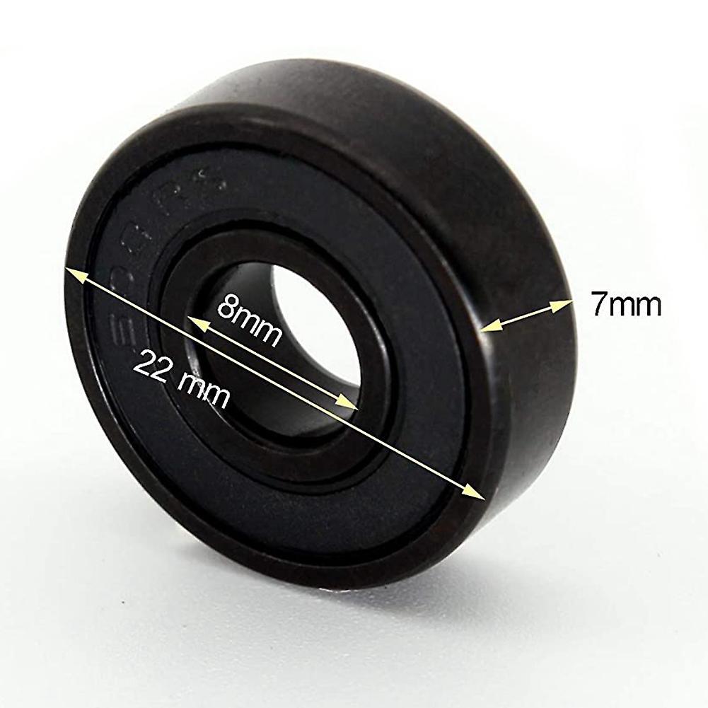 High-speed 608rs Hybrid Black Ceramic Bearings Skateboard Bearings