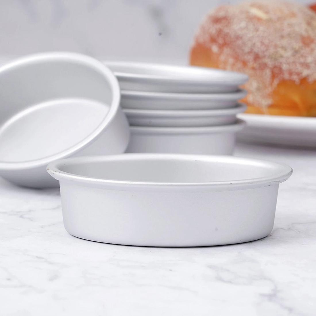 6pcs Cheese Pans Non-stick Bakeware Oval Shape Bread Mold Diy Tools