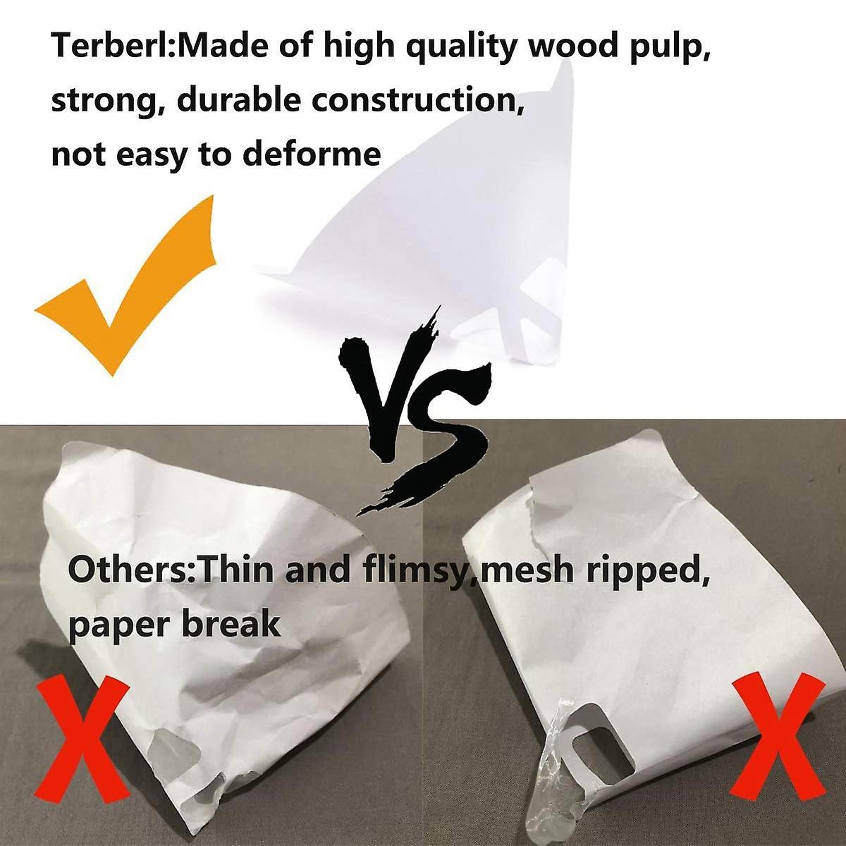 100 Pack 100 Micrometre Cone Paint Strainers with Fine Nylon Mesh