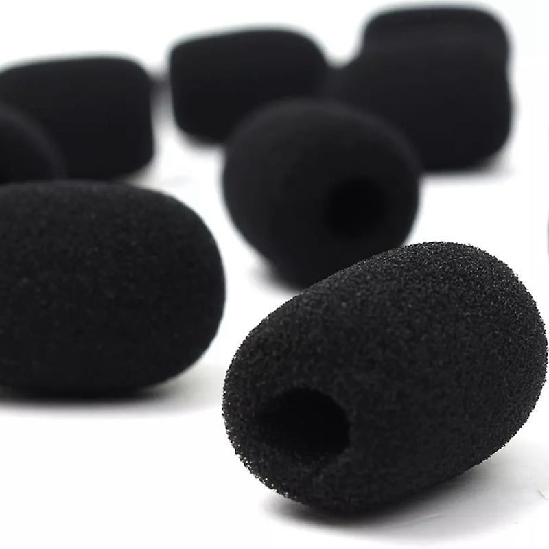100pcs Microphone Headset Grill Windshield Sponge Foam Mic Cover