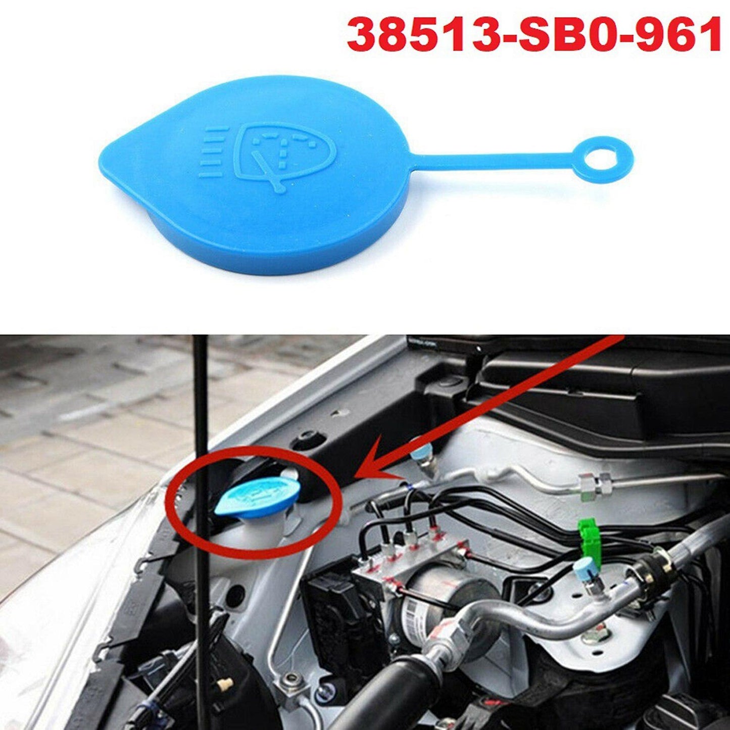 Windshield Wiper Washer Fluid Reservoir Tank Cap for Honda Civic City