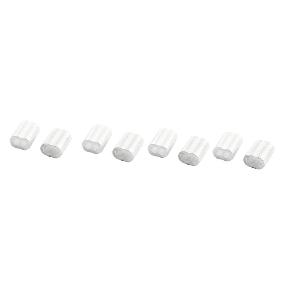 100x Aluminum Crimping Loop Sleeve for 3mm Diameter Wire Rope Cable