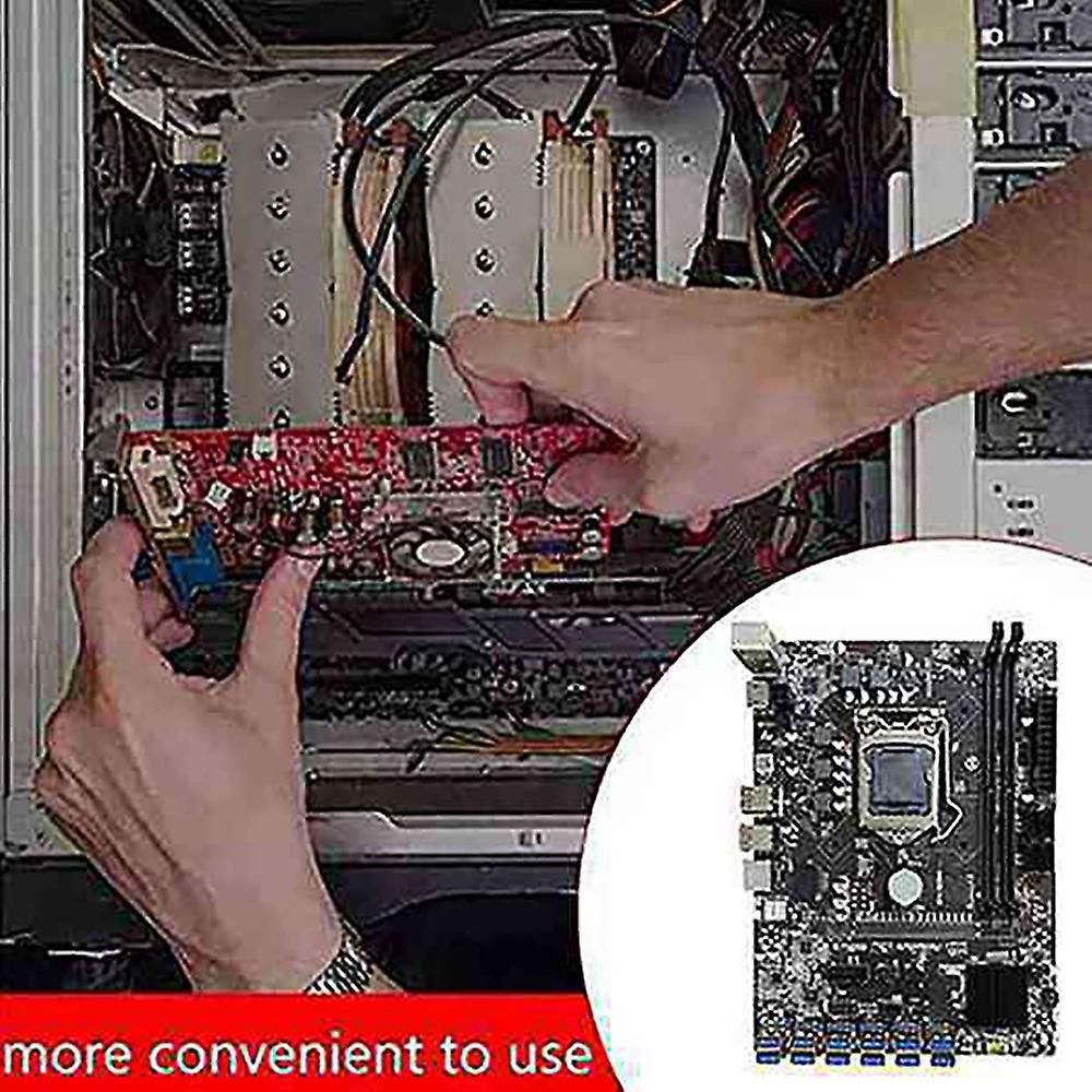 B250c Btc Mining Motherboard with G3900 Cpu+cooling Fan Ram Sata3.0