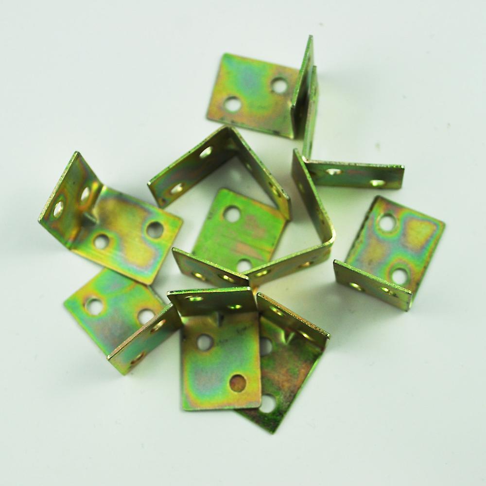 10 Pcs 25x25x16mm 90 Degree Metal Right Angle Bracket Shelf Support