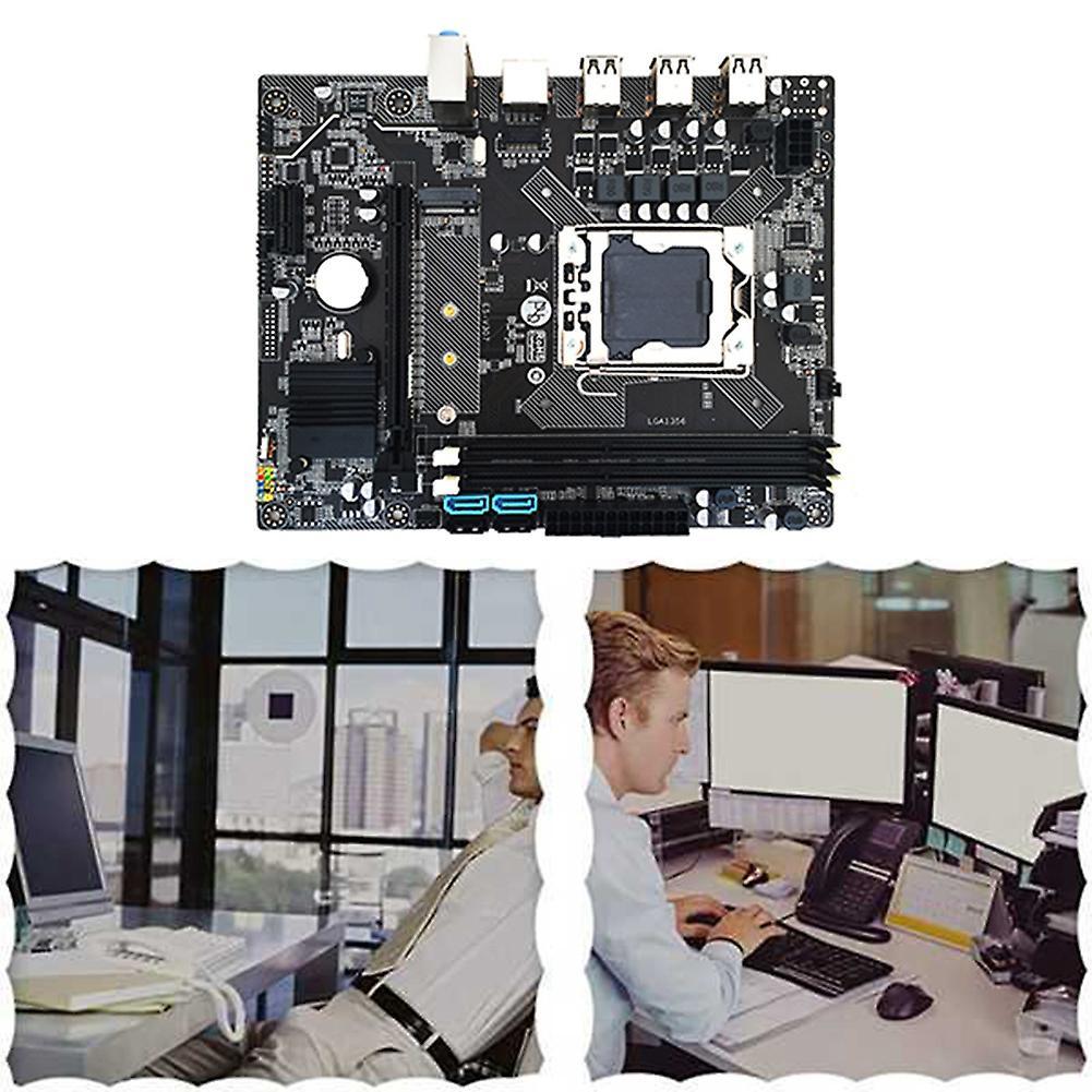 X79 Motherboard Hm65 Lga1356 Cpu 2xddr3 Reg Ecc Ram M.2 Nvme Sata3.0