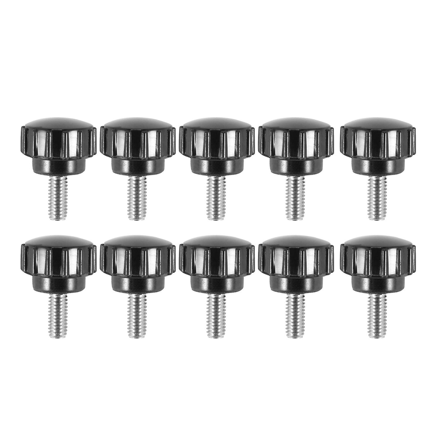 10x M4x10mm Threaded Knurled Thumbscrew Grip Knobs Thumb Screw
