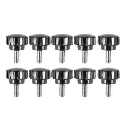 10x M4x10mm Threaded Knurled Thumbscrew Grip Knobs Thumb Screw