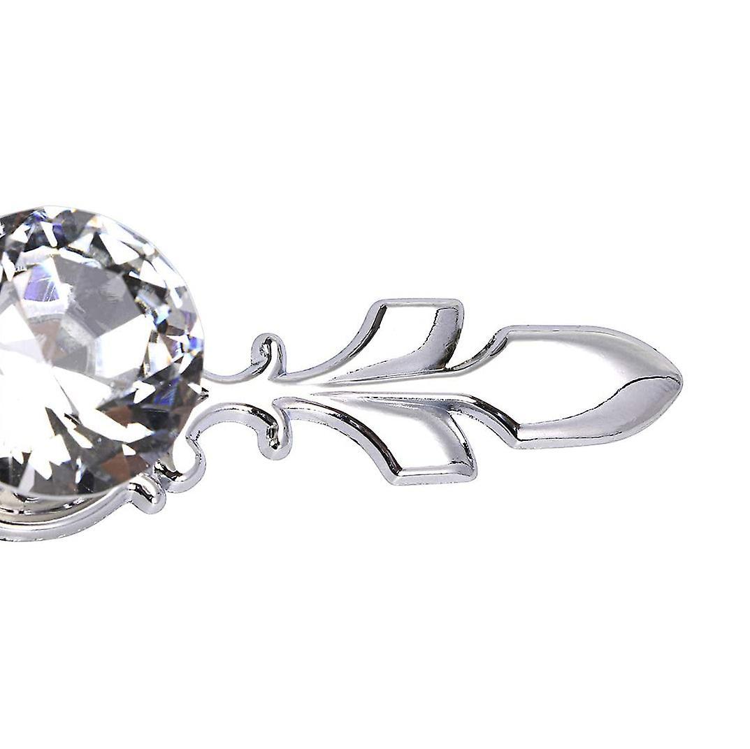 2 Pcs Crystal Handles with Screws Drawer Dresser Knobs for Kitchen