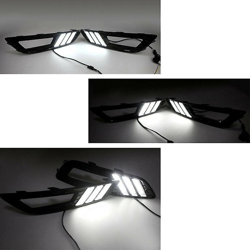 For Ford Focus Daytime Running Lights Led Turning Signal Fog Lamp