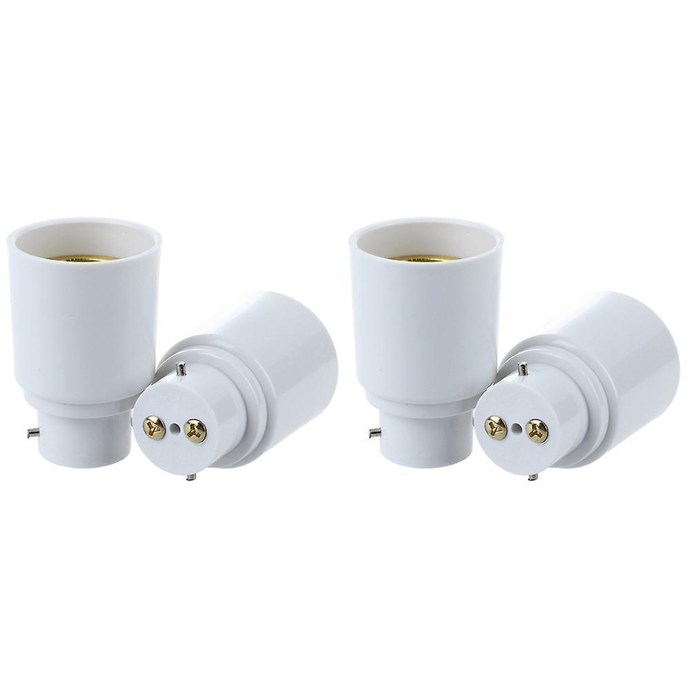 4x E27 Screw to B22 Bayonet Base Light Lamp Bulb Adapter Converter