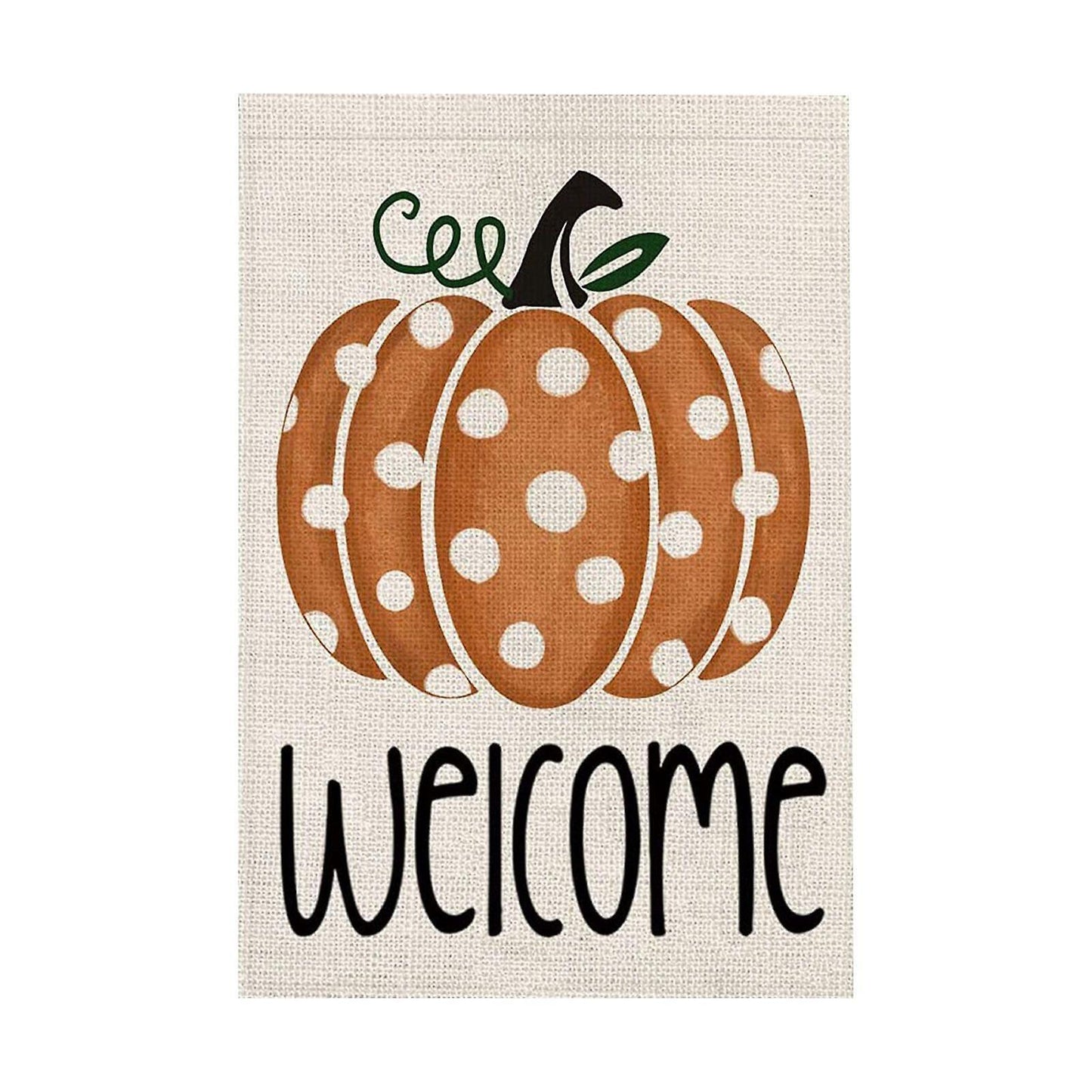 Fall Welcome Garden Flag Pumpkin Thanksgiving Double Sided Vertical