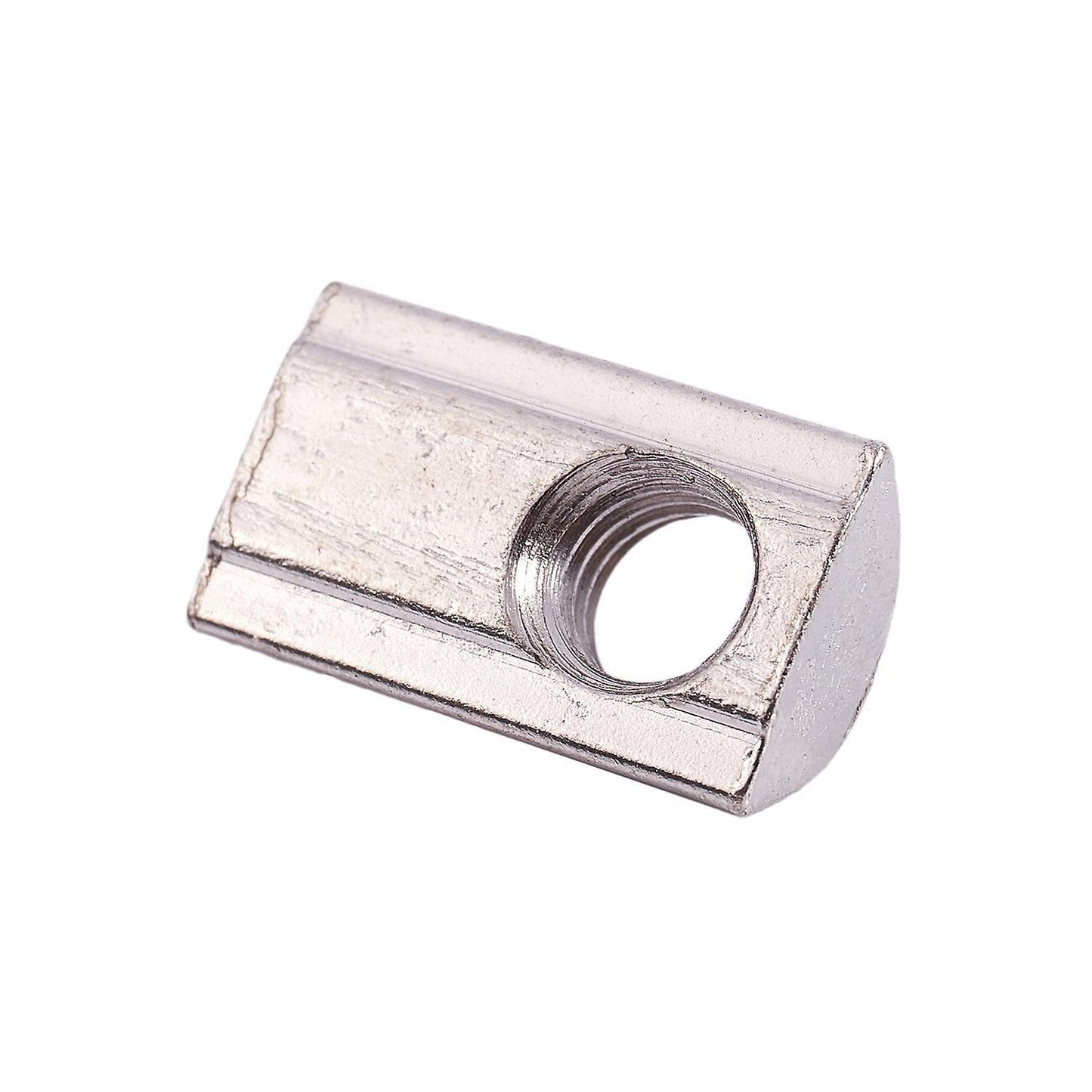 10x M8 Female Thread Roll-in Ball Spring T Slot Nut Silver
