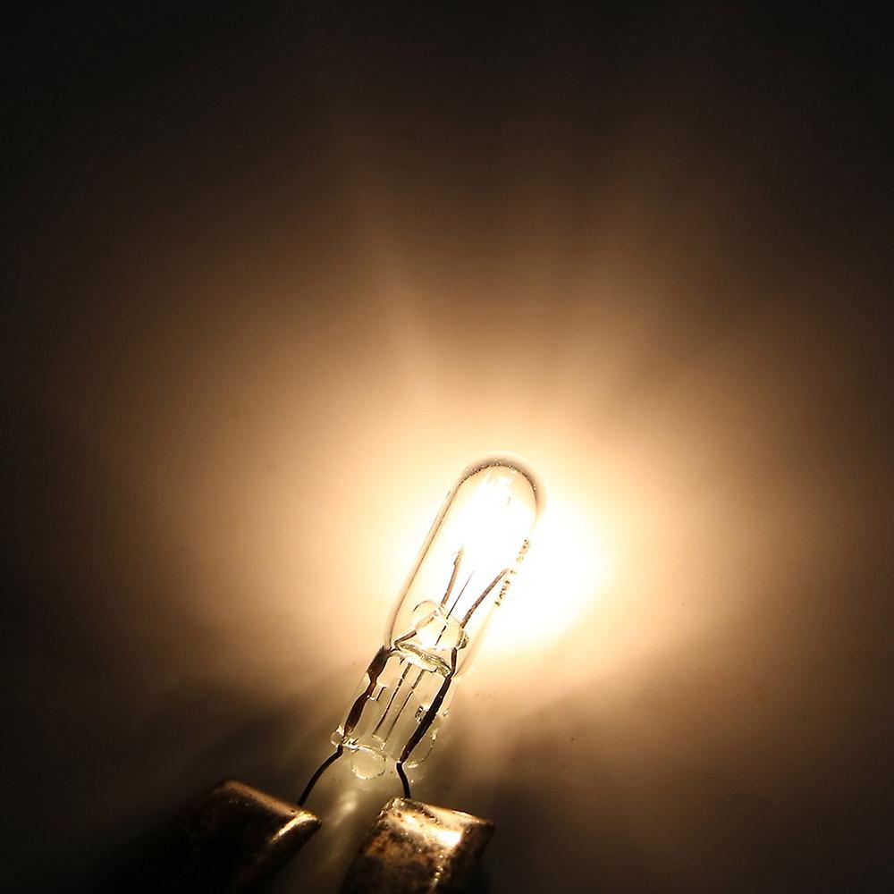 100pcs T5 286 Bulb Basic Miniature Bulb for License Plate Light Side