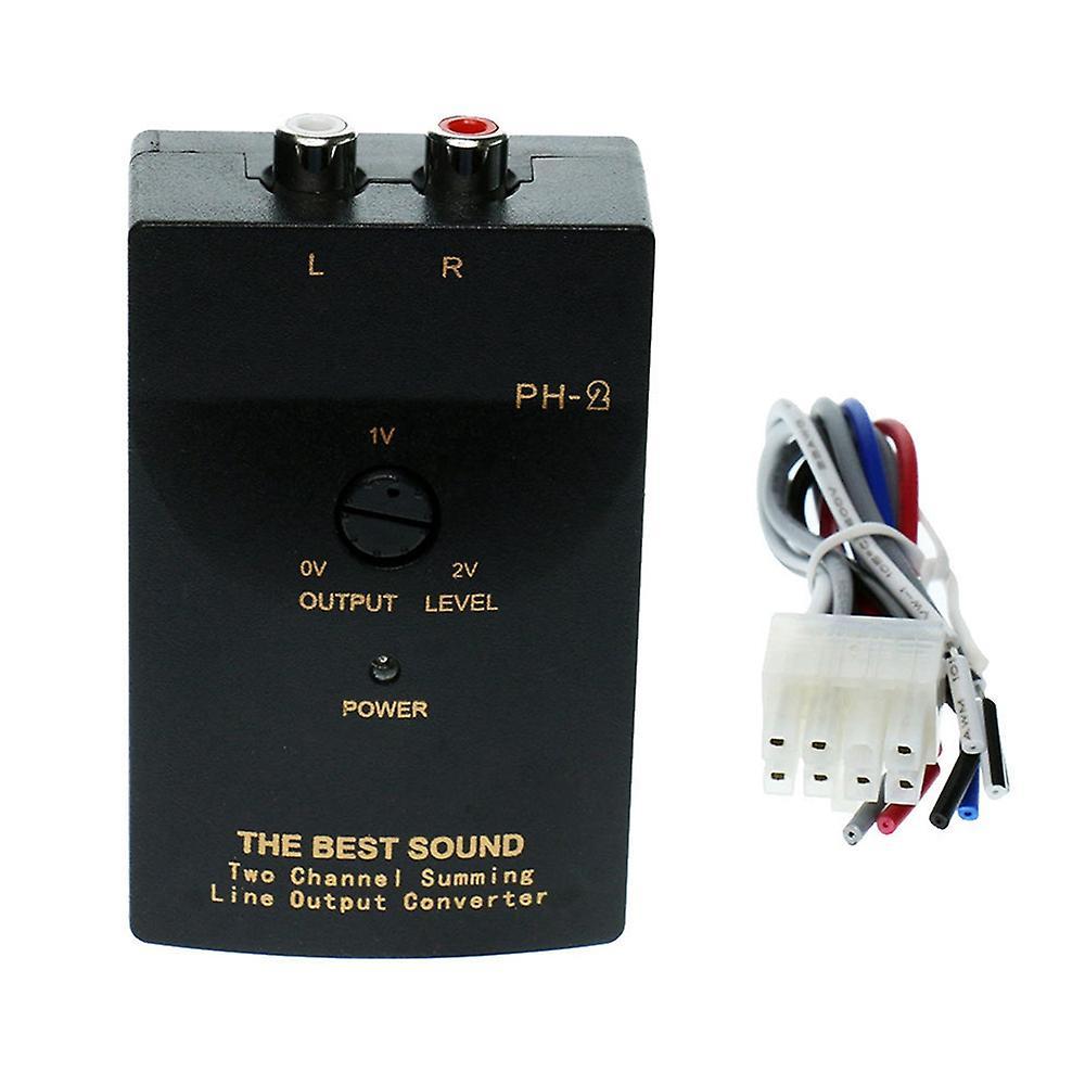 Car Audio Rca Speaker High to Low Level Output Converter Adapter