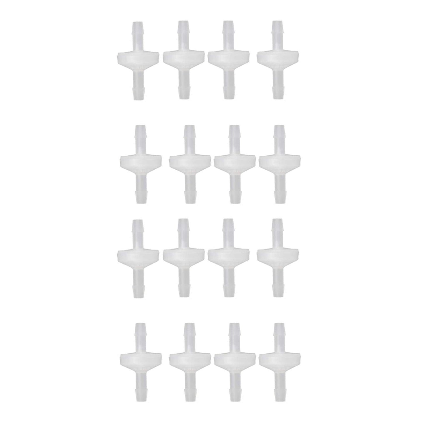 16 Pcs 1/4inch Check Valve 6mm Pvdf One Way Valve Inline Check Valve