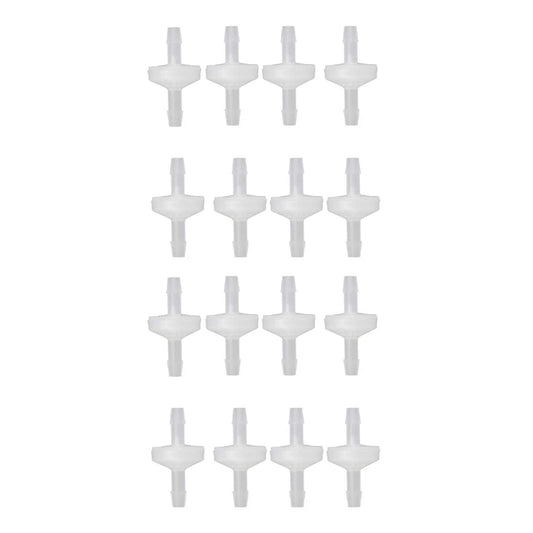 16 Pcs 1/4inch Check Valve 6mm Pvdf One Way Valve Inline Check Valve