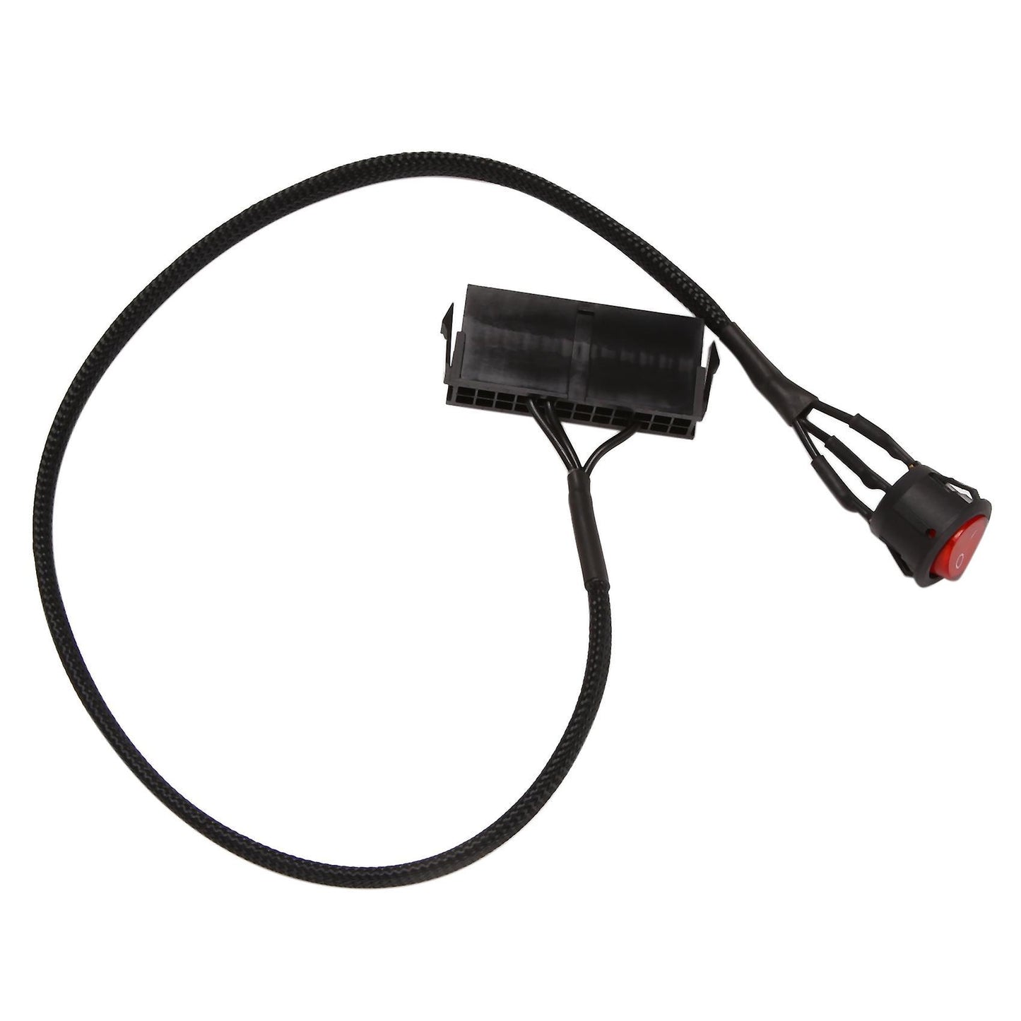 24-pin Female Atx Psu Up Jumper Ridge Cable with On/off Switch,50cm