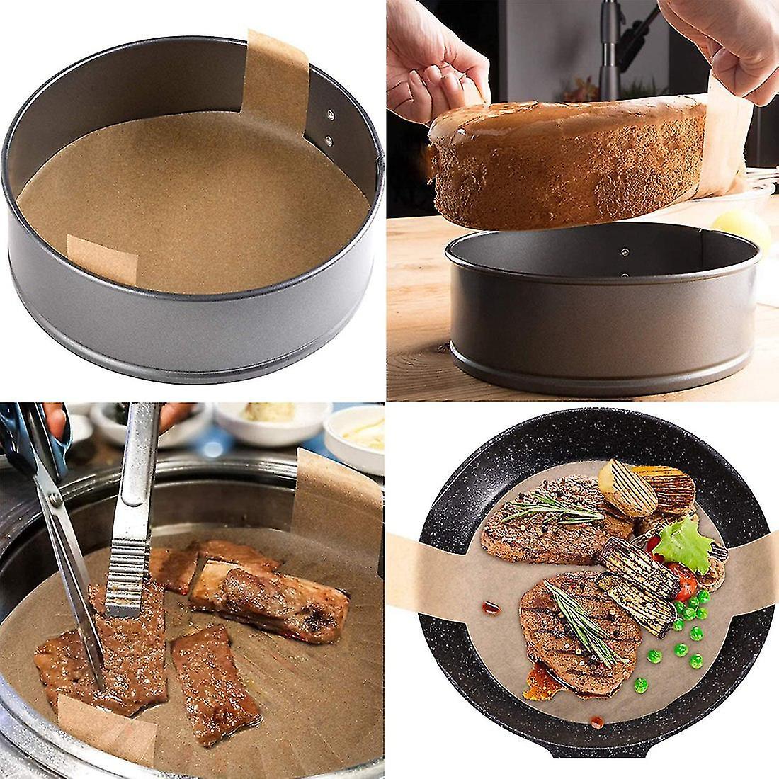 120 Pcs Parchment Paper for Baking Round,non-stick Parchment Paper