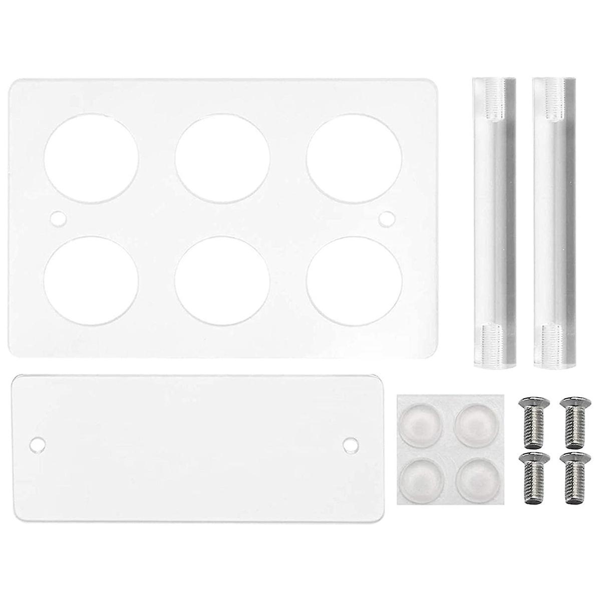 1pcs Cone Holder, Clear Acrylic Ice Cream Cone Holder, (6 Holes)