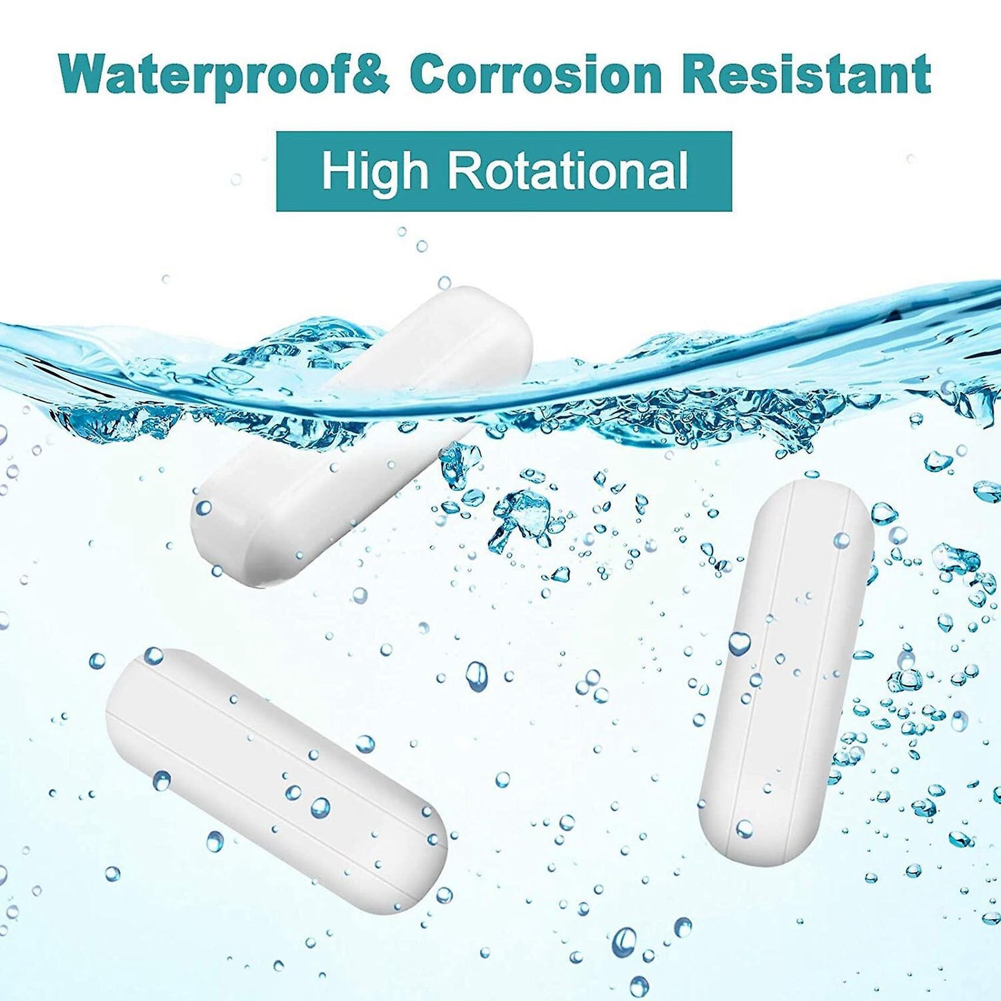 8pcs Ptfe Magnetic Stirring Rod, Laboratory Rod, C6x10 to C8x40