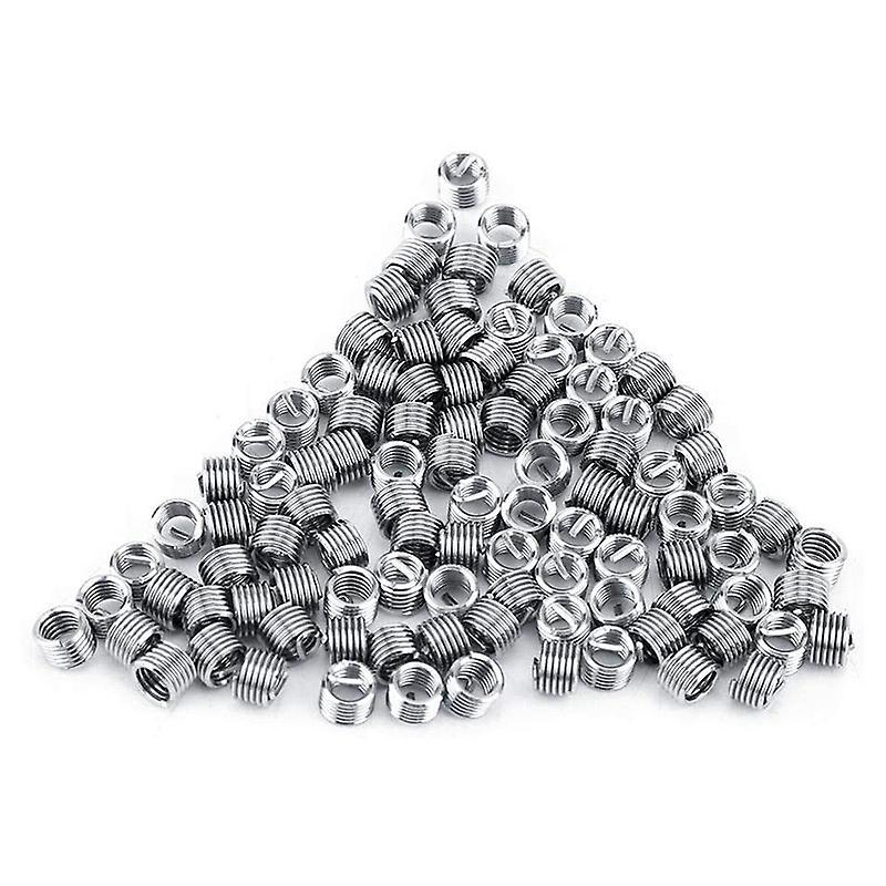 100pcs Wire Insert Thread, M4 Heli Coil Thread Repair Stainless Steel
