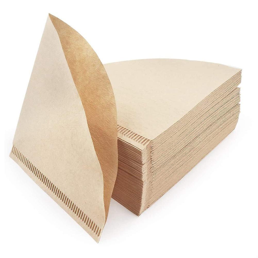 100pcs Coffee Paper Disposable V60 Cone Unbleached Brown Coffee Paper