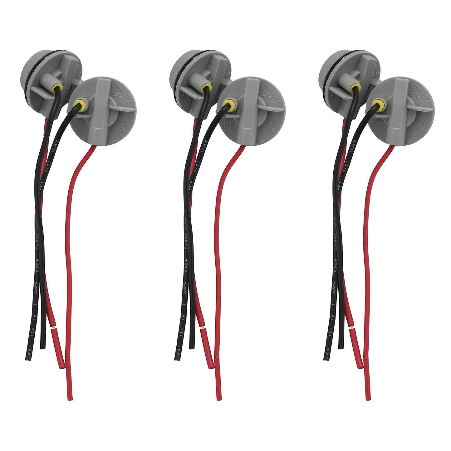 6pcs 1156 Bay15d Lamp Holder Bulbs P21/5w Adapter Base Socket